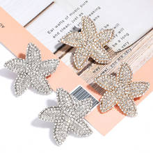 Fashion New women's Shiny Starfish Claw Chain Earrings Rhinestone Earrings Pendant Temperament Fashion Jewelry 2024 - buy cheap