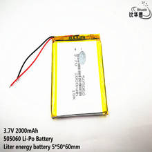 10pcs Liter energy battery Good Qulity 3.7V,2000mAH,505060 Polymer lithium ion / Li-ion battery for TOY,POWER BANK,GPS,mp3,mp4 2024 - buy cheap