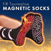 Help Warm Cold Feet Comfort FIR Tourmaline Magnetic Socks Self-Heating Magnetic Therapy Massage Socks Tourmaline Self Heating 2024 - buy cheap