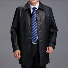 Autumn mens leather jacket motorcycle coat men jackets plus velvet thicken Single-breasted clothes jaqueta de couro fashion 2024 - buy cheap