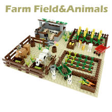 Farm Carrot Field Pig House MOC Compatible Major Brand Toys Building Block Classic Collections Assembled Brick Handmade Design 2024 - buy cheap