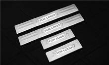 Stainless steel door sill Scuff Plate Car accessories For Skoda Fabia 2008 2009 2010 2011 2012 2013 2014 2015 2016 2017 2024 - buy cheap