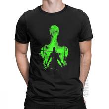 Unique Roronoa Zoro T-Shirt Men 100% Cotton T Shirts Anime One Piece Comics Harajuku Camisetas Male Tees O-Neck Clothes 2024 - buy cheap