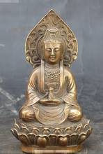 Chinese Buddhism  Seat Kwan-yin Quan Yin Guan Yin Goddess Backlight Statue 2024 - buy cheap