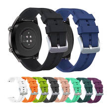 Ремешок силиконовый для часов Huawei Watch GT 2 46 мм, мягкий спортивный браслет для Samsung Galaxy Watch 46 мм Gear S3 22, 22 мм 2024 - купить недорого