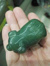 Hand carved natural Dongling jade pig 2024 - buy cheap