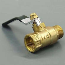 Brass Ball Valve 1" BSP female Thread Turn to 1" BSP male Thread with lever handle for water gas oil 2024 - buy cheap