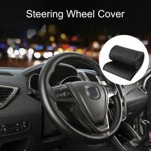 36-38cm DIY Car Steering Wheel Cover Fiber Leather with Needle Braid on Steering Wheel SkidProof Car Styling Interior accessorie 2024 - buy cheap