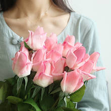 Flores artificiais de rosas, decorações para casa, festa de casamento ou aniversário 2024 - compre barato