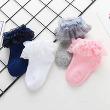 0-1Years Newborn Baby Cotton Socks Lace Princess Combed Cotton Socks for Girls Summer Spring Infant Babe Socks 2024 - buy cheap