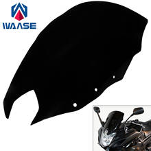 waase Smoke Standard Windscreen Windshield Screen Shield For YAMAHA FZS600 FZ6 R FZ-6R FZ6R XJ6 F XJ-6F XJ6F Diversion 2009-2017 2024 - buy cheap