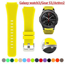 Pulsera de silicona de 22mm para Samsung Galaxy watch3/Gear S3/Active2, repuesto de correa de reloj para Huawei Watch GT2/GT2 PRO 2024 - compra barato