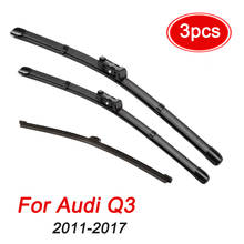 MIDOON-Juego de escobillas de limpiaparabrisas delanteras y traseras, limpiaparabrisas LHD para Audi Q3 MK1 2011 2016-2017, ventana de parabrisas de 24 "+ 20" + 16" 2024 - compra barato