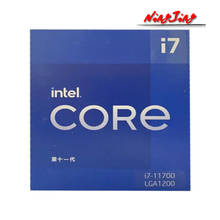 Процессор Intel Core i7-11700 i7 11700 2,5 ГГц Восьмиядерный 16-поточный ЦПУ L3 = 16 Мб 65 Вт LGA 1200 требуется материнская плата B560 Z590 2024 - купить недорого