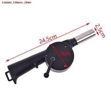 1PC Outdoor Cooking BBQ Fan Air Blower For Barbecue Fire Bellows Hand Crank Tool For Picnic Camping 2024 - buy cheap