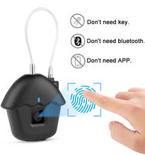 Smart Fingerprint Padlock Keyless Lock Waterproof Anti-Theft Security Padlock Door Luggage Case Lock USB Rechargeable 2024 - buy cheap