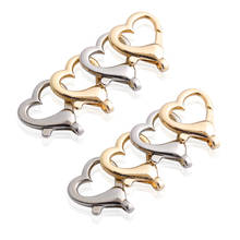 10pcs/lot Alloy Heart Shape Lobster Clasp Key Chain Spring clasps Connectors For Necklace Bracelet DIY Jewelry Making Accessory 2024 - buy cheap