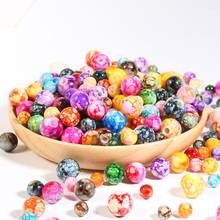 20-100pcs 8-14mm Color Flowering Acrylic Beads Loose Spacer Beads For Jewelry Making Arts Crafts Apparel Sewing Garment DIY 2024 - buy cheap
