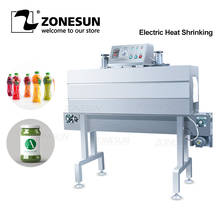 ZONESUN Glass Plastic Bottle Label Heat Shrinking Machine POF PP PVC Film Strapping Machine Packing Machine 2024 - buy cheap