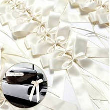 50Pcs Bowknots Ribbon Delicate Wedding Pew End Decoration Bow Knots Ribbon Bows Party Cars Chairs Decoration Bowknots 2024 - buy cheap