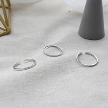 Кольцо из стерлингового серебра 925 пробы, обычное кольцо, подарок девушке, ювелирные изделия для девушек, студенческое серебряное кольцо, индивидуальное простое стильное ювелирное изделие 2024 - купить недорого