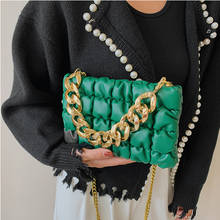 2022 Women Luxury PU Leather Clutch Bag Ladies Handbags Thick Chain Brand Designer Female Messenger Clutch Bags sac a main Femme 2024 - buy cheap