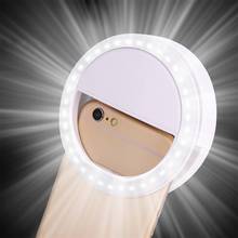 Универсальная портативная селфи-лампа с ЖК-вспышкой для iPhone 8; 7; 6 Plus; Samsung (36 светодиодов) 2024 - купить недорого