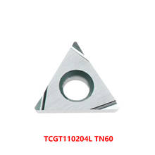 Original Carbide Grooving Inserts TCGT110204L TN60 TCGT110204 L TCGT 110204 Lathe Cutter CNC Carbide Inserts 10pcs 2024 - buy cheap