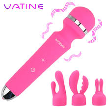 VATINE Anal Vagina Massager Powerful Clit Vibrators Clitoris Stimulator with 3 Head Magic Wand AV Vibrator Sex Toys for Women 2024 - buy cheap