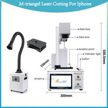 New M-triangel DIY printer CNC Laser Cutting For 11 Xs Xsmax X Back Glass Remove Lcd Frame Repair Laser Separate Machine smoker