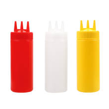 3 Holes 350ml Twist Cap Squeeze Bottle Ketchup Sauce Dispenser Bottles ​mayonnaise Squeeze Jar  Kitchen Tools 2024 - buy cheap