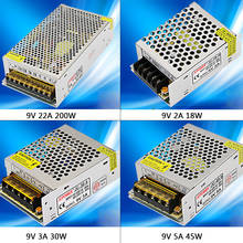 Fonte de alimentação, transformador de condutor para faixa de luz led, cc 9v 2a/3a/5a/22a/30a