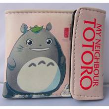 Totoro do anime meu próximo miyazaki hayao, carteira curta dobrável pu/bolsa com botão totoro 2024 - compre barato