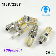 100pcs New G9 G4 E14 E12 LED Corn Light 6W Dimmable 110V 220V SMD3014 Sillcone body Mini LED Bulb Crystal Chandelier Spot Light 2024 - buy cheap