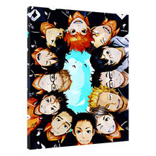 Arte de parede haikyuu para decoração de casa, papel principal em tela, pintura de cópias inspiradoras, poster de figura modular, quadros para sala de estar 2024 - compre barato