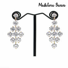 MADALENA SARARA AAAA Cubic Zirconia High Quality Women Necklace Jewelry Set  Options Dangle Earrings 2024 - buy cheap