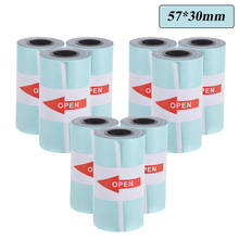 Rollo de papel adhesivo para impresora térmica PeriPage A6, autoadhesivo, directo, 57x30mm, P1/P2, 9 rollos 2024 - compra barato