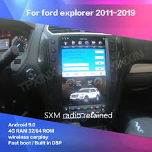 13.6 polegadas para ford explorer 2011-2019 android 9.0 tela vertical carro gps unidade de cabeça estéreo navegação multimídia player rádio 2024 - compre barato