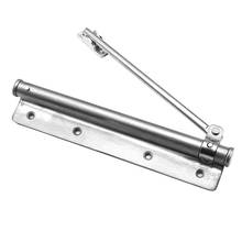 Automatic Door Self-Closing Hinge Closer Adjustable Stainless steel Buffer Durable for Home Office Store 4x20cm 2024 - buy cheap
