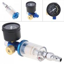1/4 Inch Mini Oil Water Separator Pressure Regulator with Pressure Gauge and Quick Connector for Spray Gun / Air Compressor 2024 - buy cheap