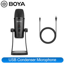 BOYA BY-PM700 USB Condenser Microphone Triple-Capsule for PC Computer Laptop  Interview Conferen Recording Video Podcast Live 2024 - buy cheap