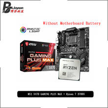 AMD Ryzen 7 3700X R7 3700X CPU + MSI X470 GAMING PLUS MAX Motherboard Suit Socket AM4 All new but without cooler 2024 - buy cheap