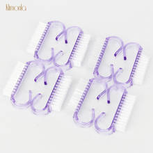 50PCS/lot Purple Nail Art Cleaning Brush Dust Clean Handle Scrubbing Brush Tools Care Manicure Acrylic Gel Nail Accessories 2024 - buy cheap
