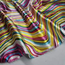 Soft Satin Glossy Material Diy Lining Craft Stripped Weave Printed Fashion Stylish Pattern 2024 - buy cheap