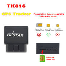 Tracking Device TK816 Interface For Vehicle GPS GPRS GSM Real Time Monitor Locator Over-speed Alarm With Free Platform 2024 - buy cheap