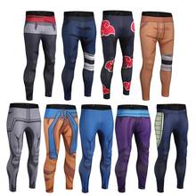 Cosplay Anime character 2021 Men Fitness Quick Dry Pants Cosplay bodybuilding Skinny Leggings Trouser Tight Sweatpants 2024 - buy cheap