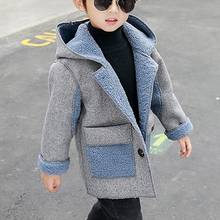 New Boy  Jacket   Baby  Hooded   Kids  Coats  Autumn Winter  Children  Jacket BT028 2024 - buy cheap