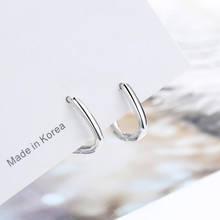 925 Sterling Silver Earrings For Women Trendy Jewelry Simple Geometric Hoop Earring Lady Different Occasion Accessories KOFSAC 2024 - buy cheap