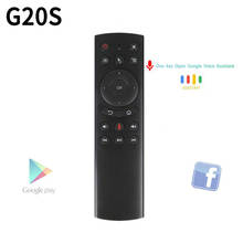 Control remoto por voz G20S, giroscopio con sensor IR, teclado de aprendizaje, ratón inalámbrico de 2,4G para Google, Android, decodificador H96 MAX 2024 - compra barato