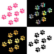 HungMieh Car Stickers Cat Paw Print  Sticker on Car 3D Carbon Fiber Vinyl Motorcycles Decoration Stickers and Decals 11.CM*6CM 2024 - buy cheap